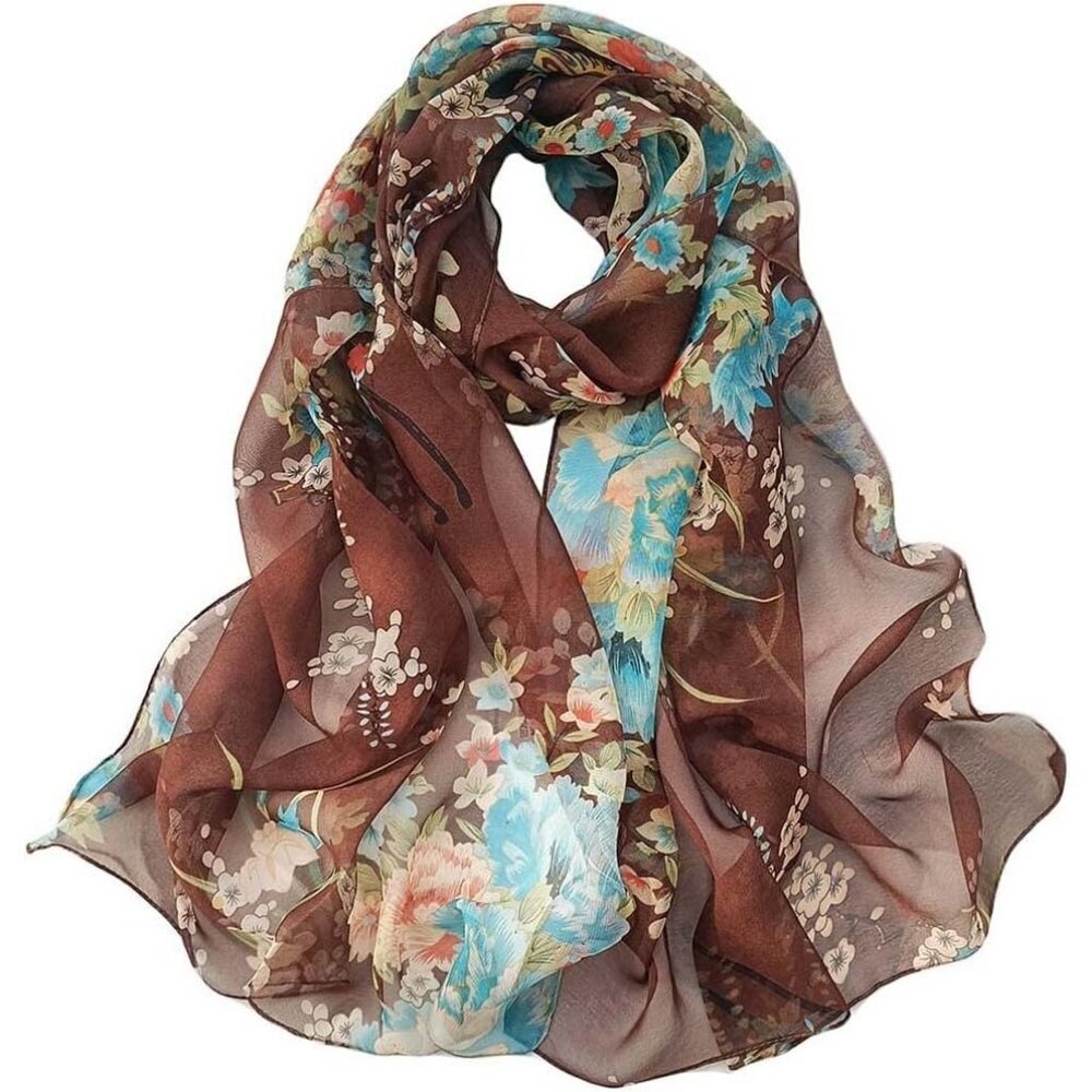 Women's A10 Lightweight Floral Print Scarves, Shawl Wraps & Fashion